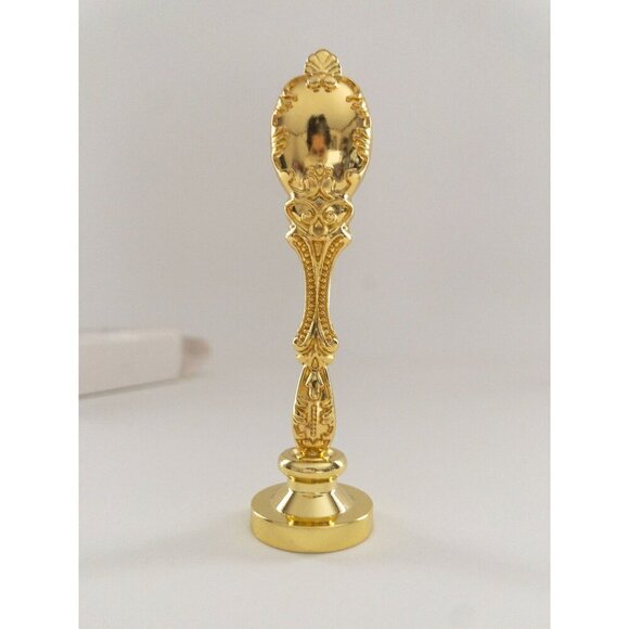 Vintage Gold Wax Seal Stamp Initials FMS - Picture 4 of 10